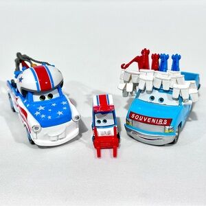 Disney Pixar Cars Toons Mater the Greater Set- Buck the Tooth Vendor, Lug,Mater